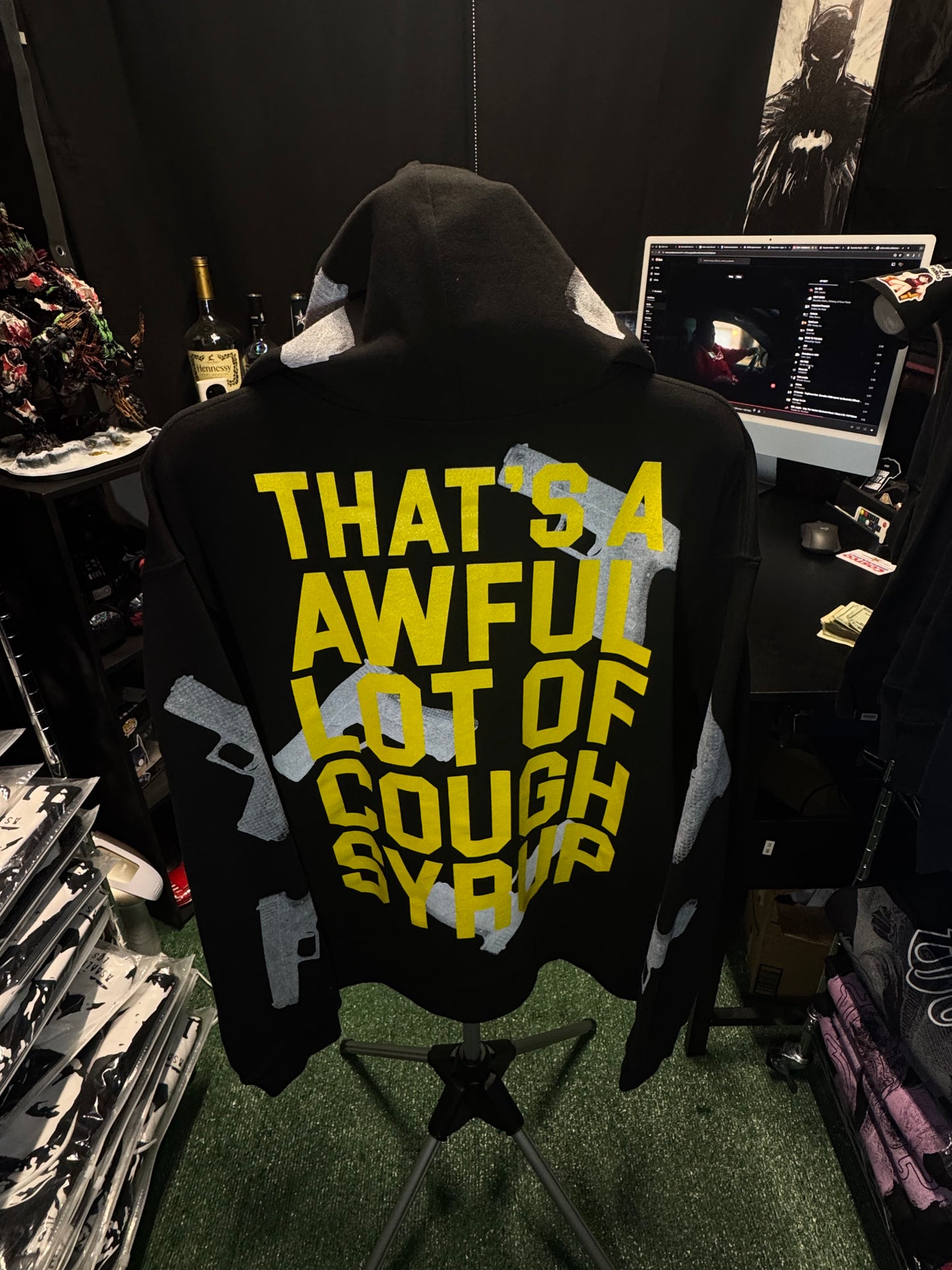 Black Glock Zip-Up Hoodie