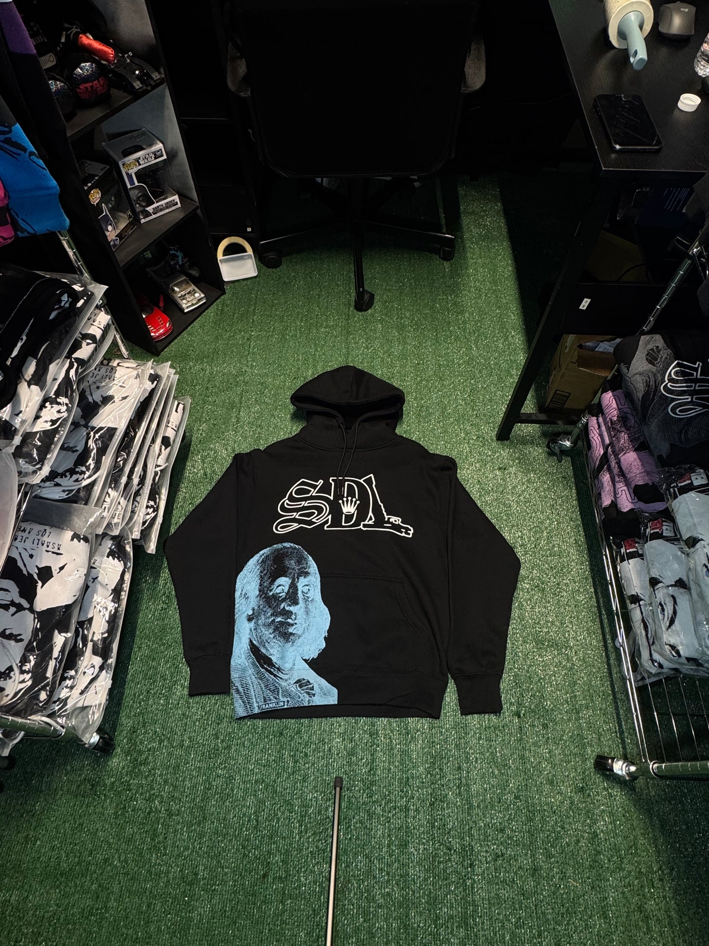 SDL Black / Baby Blue Hoodie