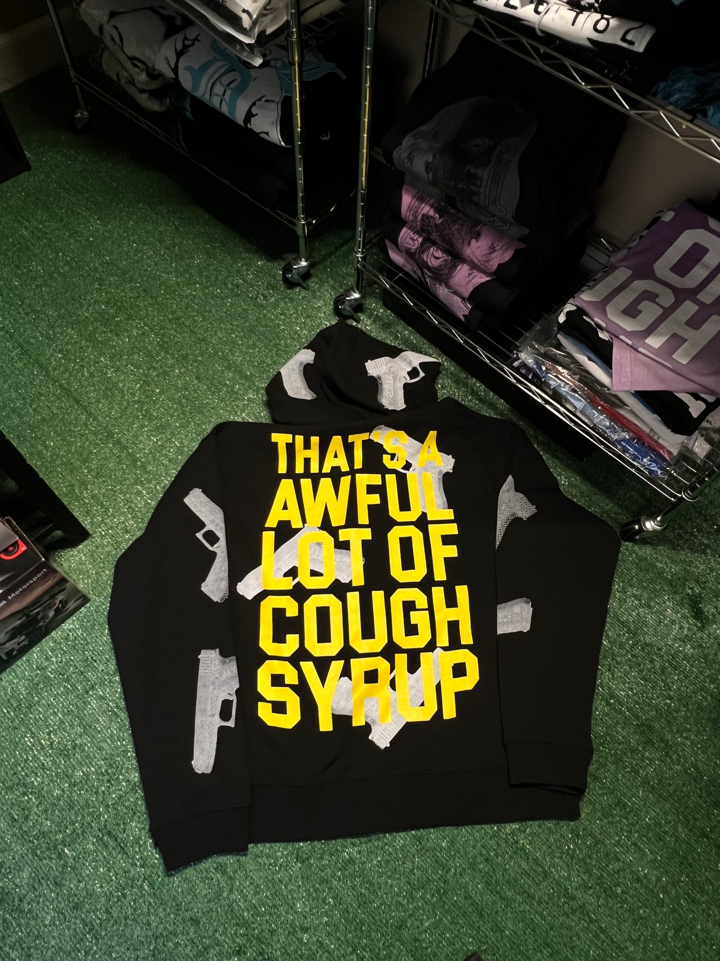 Black Glock Zip-Up Hoodie