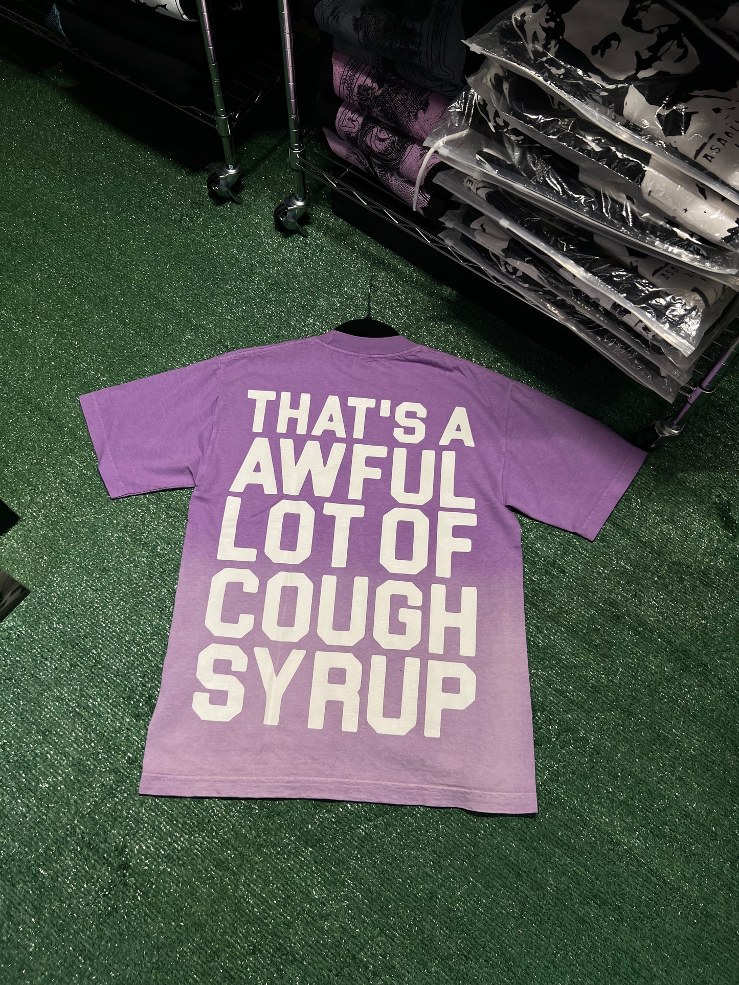 Purple Tee - Awful lot of cough Syrup