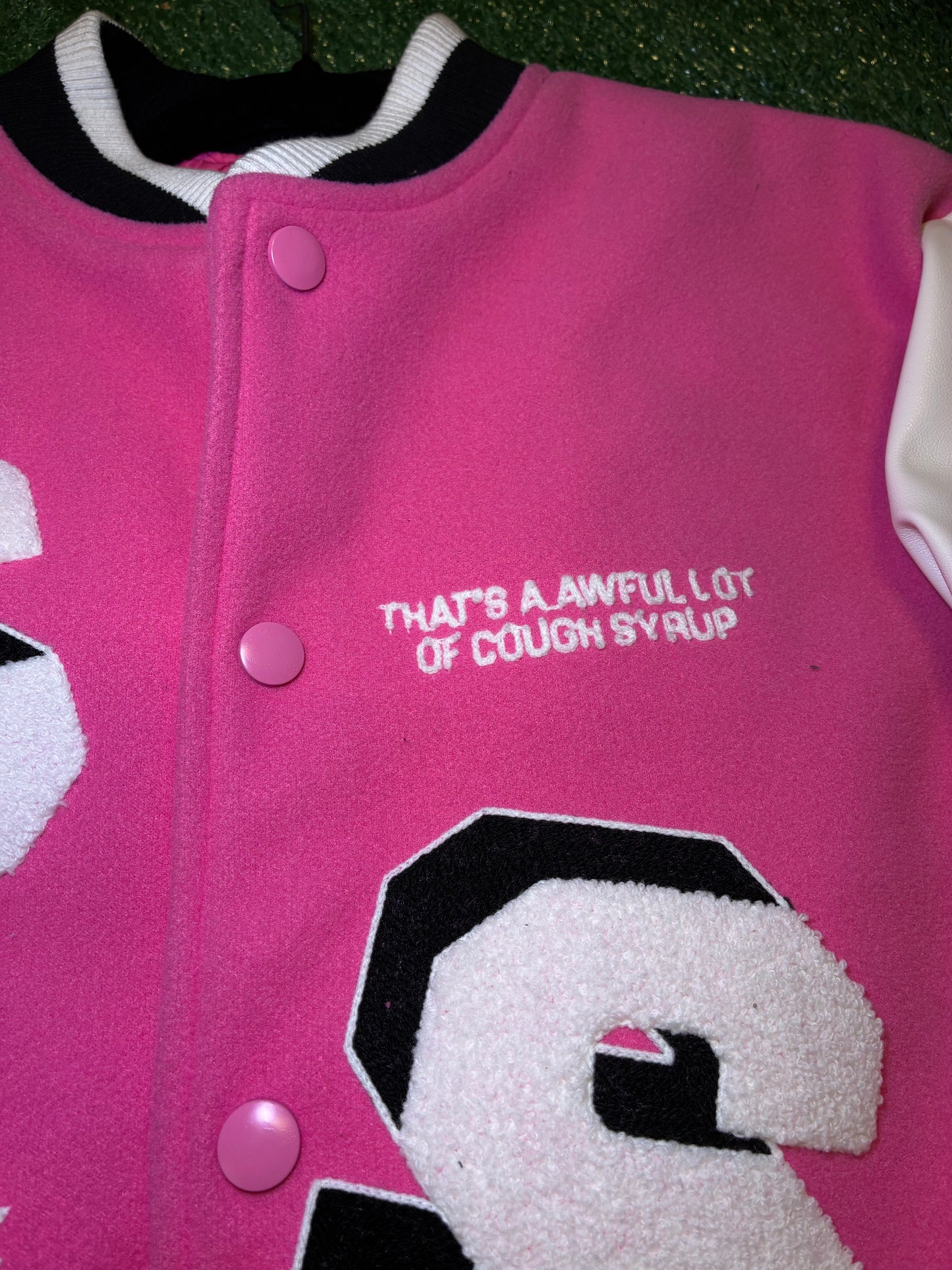 Cough Syrup Letterman Jacket