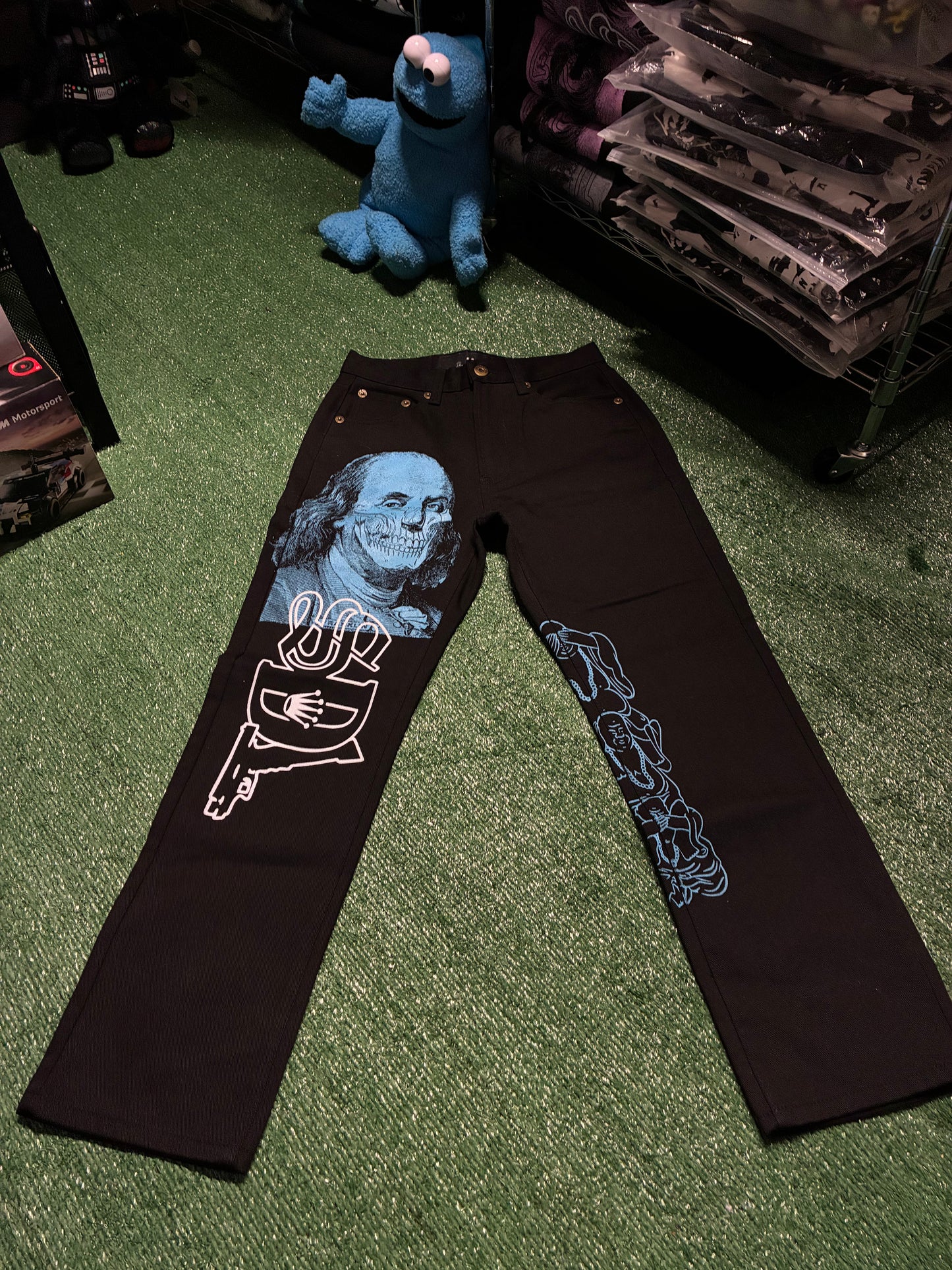 SDL Babyblue Benjamin Skull Denim