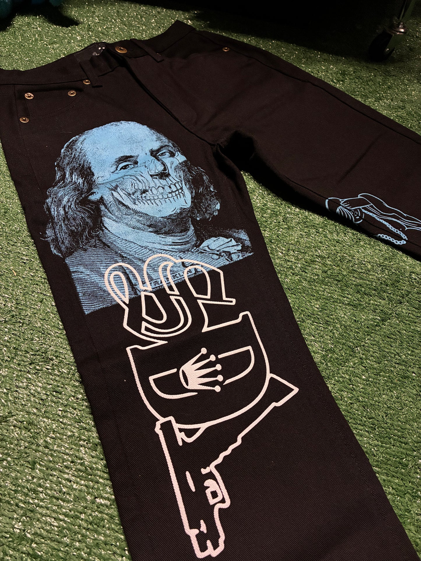 SDL Babyblue Benjamin Skull Denim