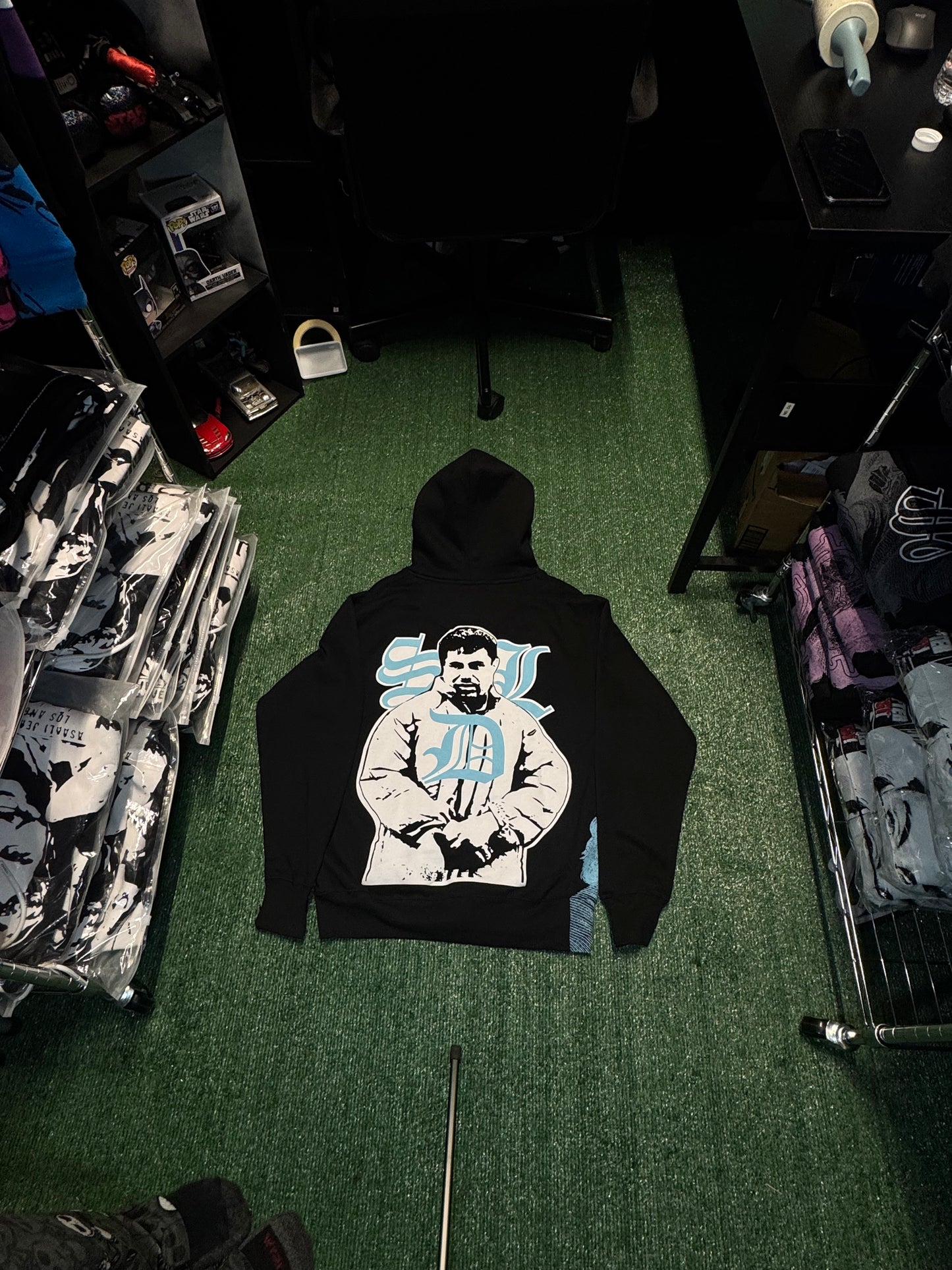 SDL Black / Baby Blue Hoodie
