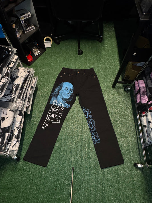 SDL Babyblue Benjamin Skull Denim
